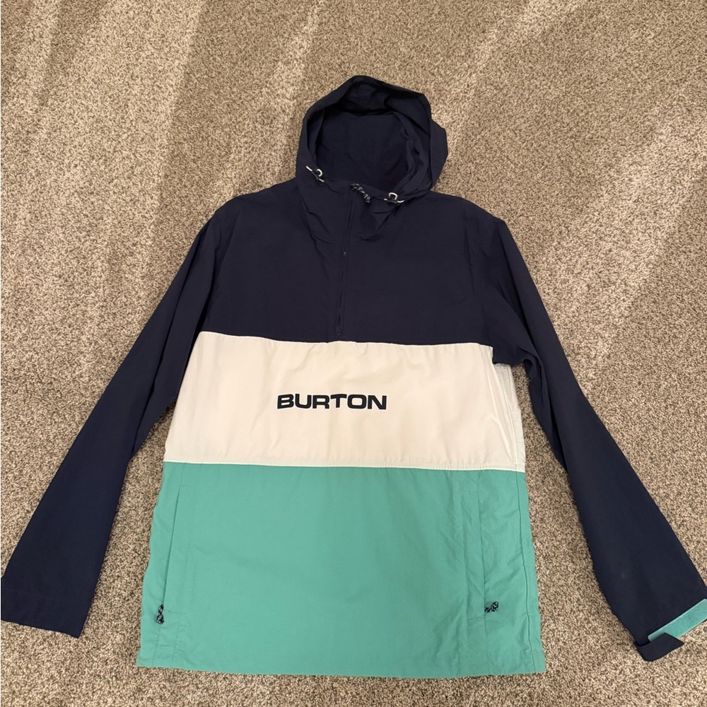 Burton Navy Pullover Anorak Hoodie